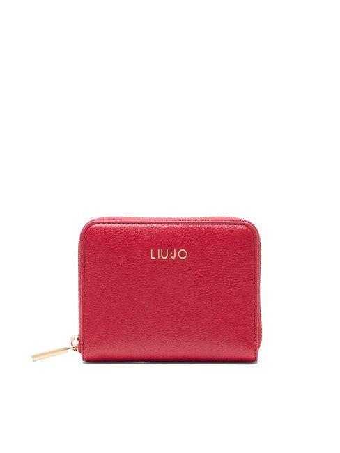 LIUJO CALIWEN Cartera mediana con cremallera rojo pompeyano - Carteras Mujer