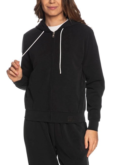 COLMAR GIRLY Sudadera con capucha y cremallera completa negro - Sudaderas de mujer