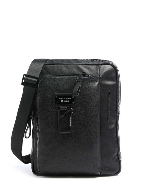 PIQUADRO HARPER Bolso de cuero para iPad 11 negro - Bandoleras Hombre