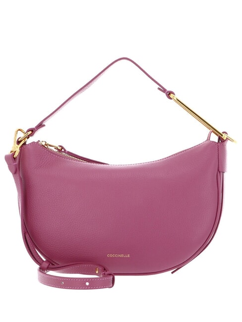 COCCINELLE PRISCILLA Bolso con bandolera, en piel rosa pulpa - Bolsos Mujer