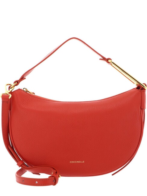 COCCINELLE PRISCILLA Bolso con bandolera, en piel Mandarina - Bolsos Mujer