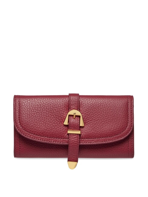 COCCINELLE MAGALU  Cartera de cuero rojo granate - Carteras Mujer