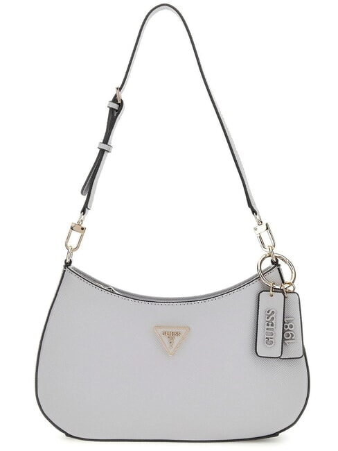 GUESS NOELLE bolso de hombro con cremallera en la parte superior gris lavanda - Bolsos Mujer