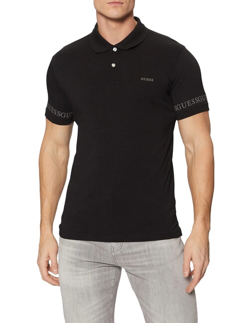 GUESS NOLAN  Polo de manga corta jetbla - camisa polo