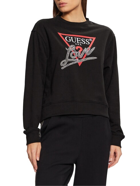 GUESS LOVE TRIANGLE Camisa de entrenamiento jetbla - Sudaderas de mujer