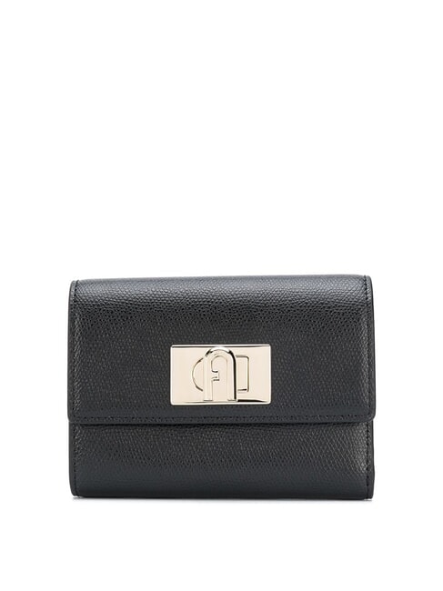 FURLA 1927 Cartera de cuero negro - Carteras Mujer