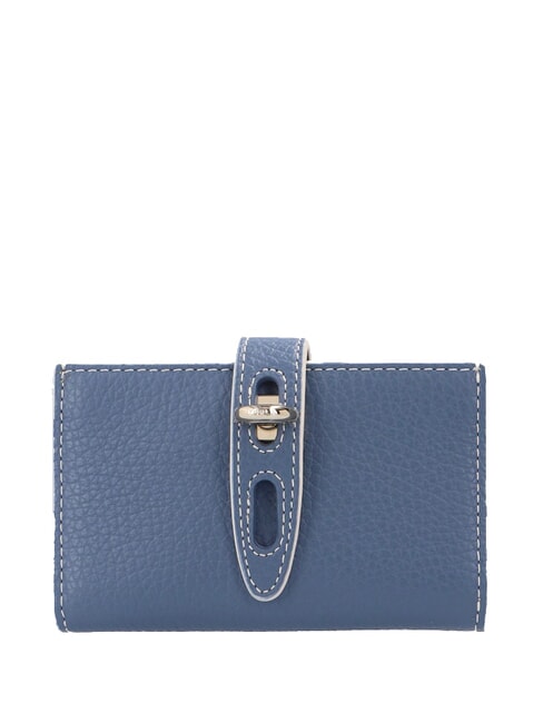 FURLA NET  Cartera de cuero azul denim+pergamino c/c - Carteras Mujer