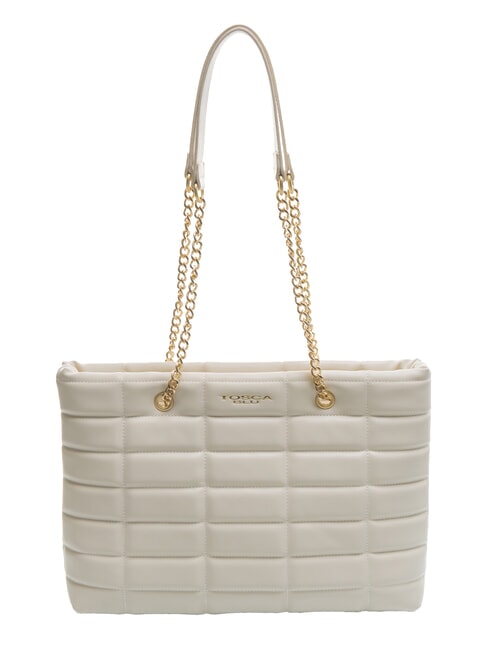 TOSCA BLU PONZA Bolso shopper con asas de cadena blanco - Bolsos Mujer