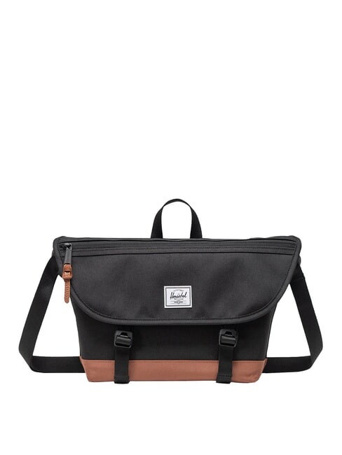 HERSCHEL COVE Carpeta Messenger, PC de 15,6" negro/marrón silla de montar - Maletines de Trabajo