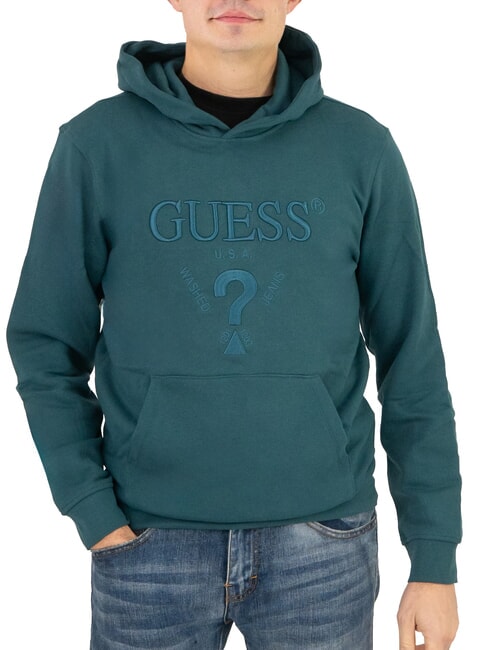 GUESS BEAU  Sudadera verdadero verde azulado - Sudaderas