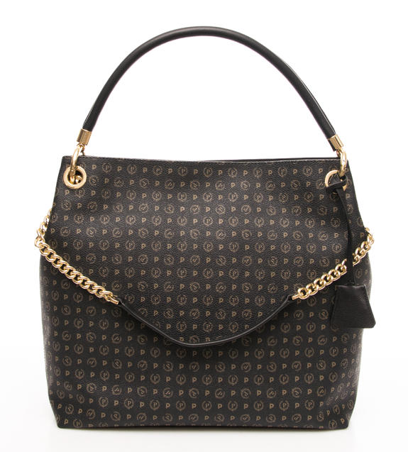 POLLINI Heritage Classic Bolso saco de hombro, con bandolera negro - Bolsos Mujer