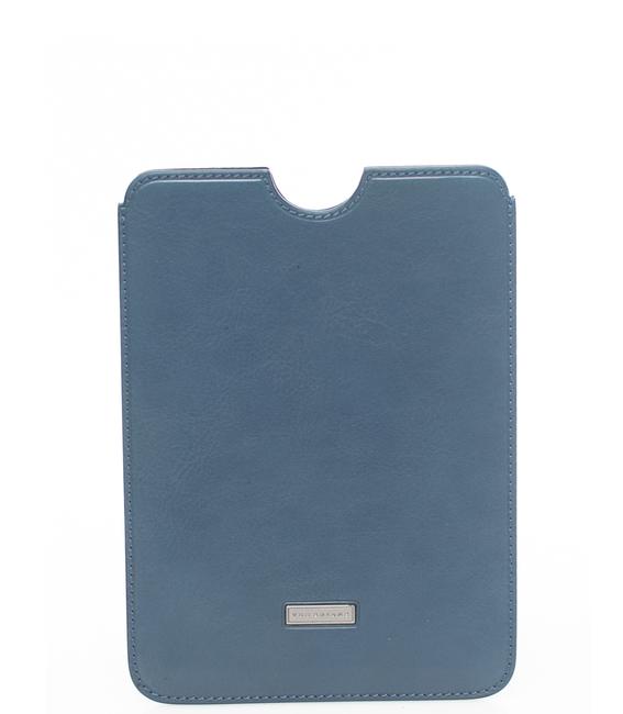 THE BRIDGE 7 ''  tablet holder Línea STORY, en cuero azul - Fundas para tablet & Organizer