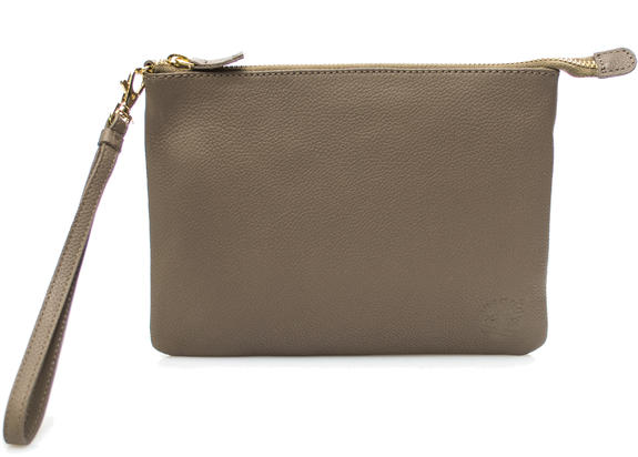 TIMBERLAND Pochette De piel martillada, small NATURAL - Bolsos Mujer