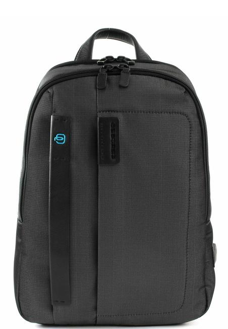 PIQUADRO Mochila Línea P16, puerto para PC de hasta 14 " CHEVRON / GRIS - Mochilas para portátil