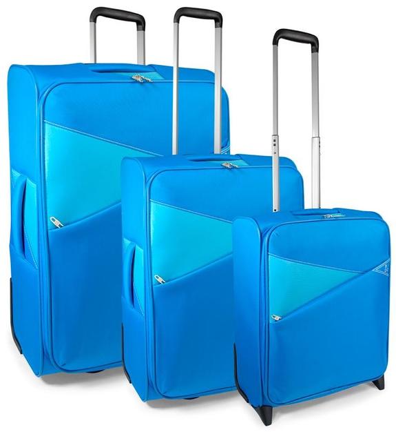 MODO BY RONCATO MODUL THUNDER Set Trolley: equipaje de mano + mediano + grande Azul claro - Set Trolley