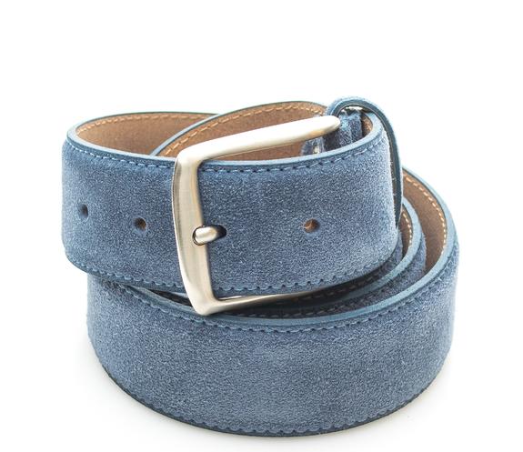 TIMBERLAND Cinturon CASUAL de piel de gamuza, ajustable scubablue - Cinturones