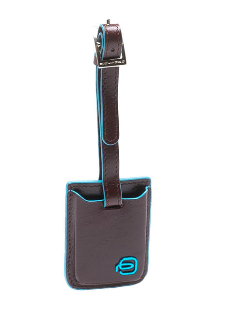 PIQUADRO BLUE SQUARE Etiqueta de dirección CAOBA - Accesorios de viaje