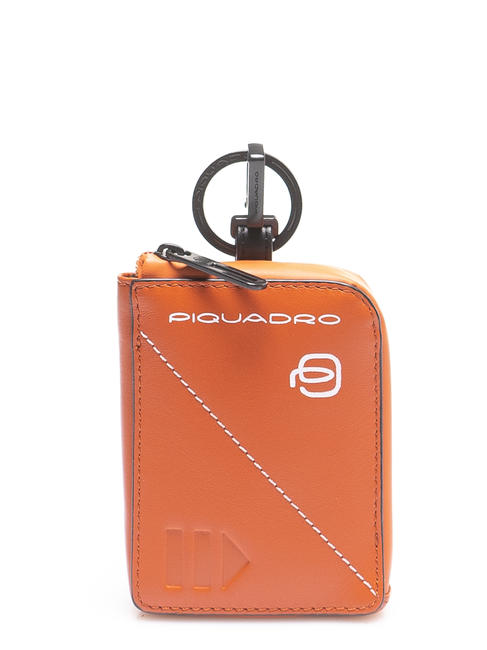 PIQUADRO EXPLORER Llavero / tarjetero con CONNEQU NARANJA - Llaveros