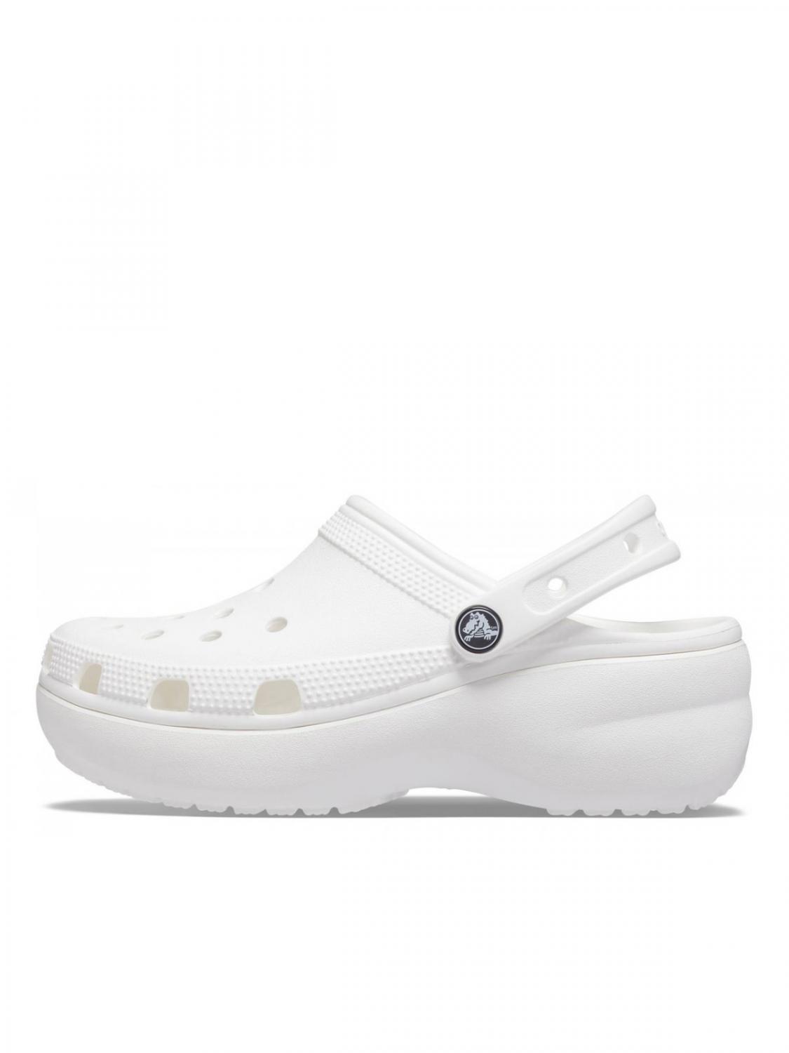 Crocs Classic Platform Clog W Sandalia Zueco Blanco - ¡Compra A Precios De  Outlet!