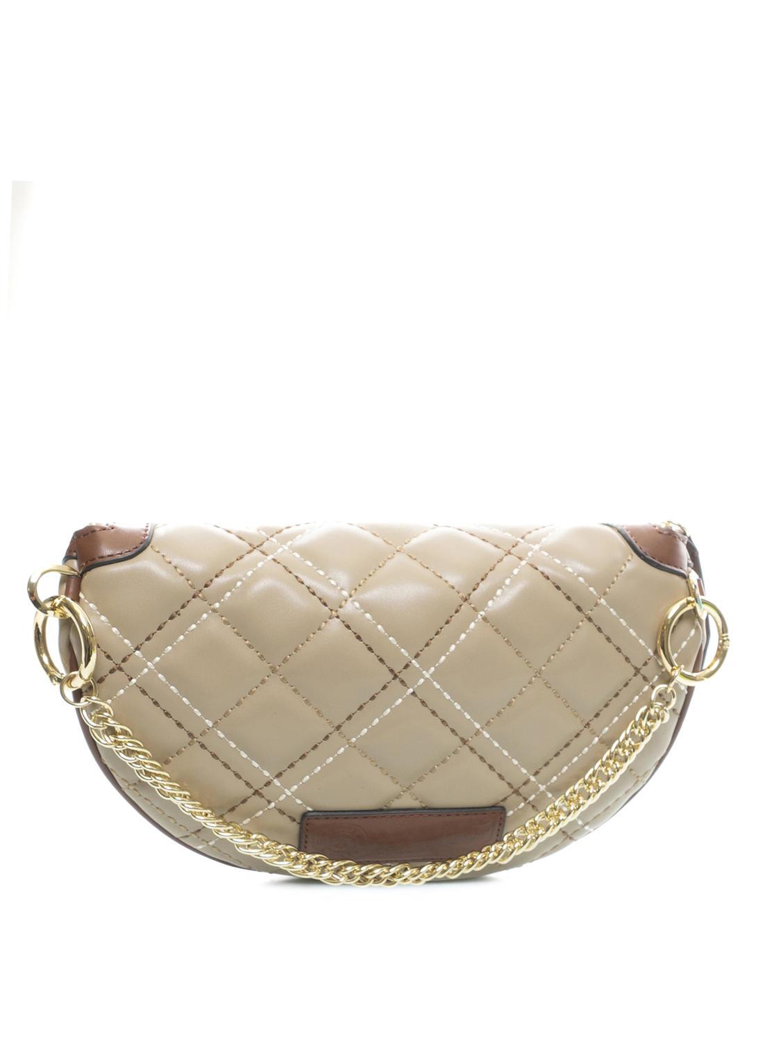 Bolso bandolera mujer en cuero BEIGE La Martina